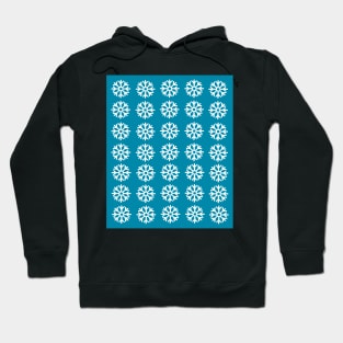 snow flake dark blue pattern Hoodie